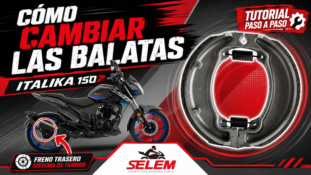 Cómo cambiar las balatas de tu Italika 150Z (paso a paso)